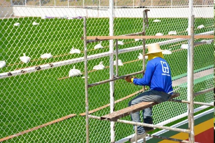 Com data marcada para a inauguração, arena Boné Azul recebe últimos ajustes