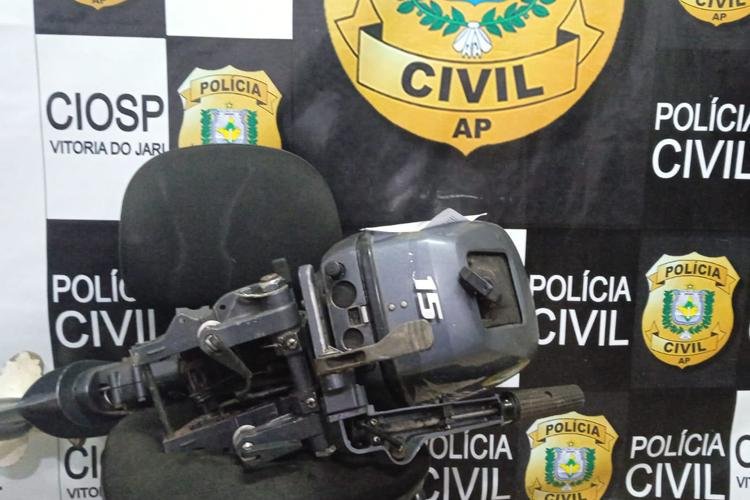 EM VITÓRIA DO JARI, HOMEM É PRESO POR RECEPTAÇÃO DE UM MOTOR 15 HP YAMAHA