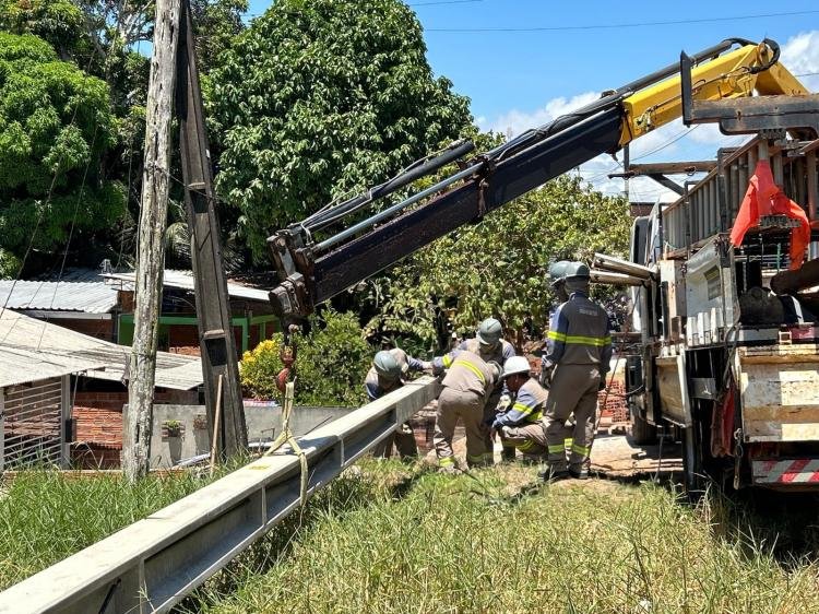 Mais de 400 moradores são beneficiados com reforço da rede elétrica no bairro Novo Horizonte