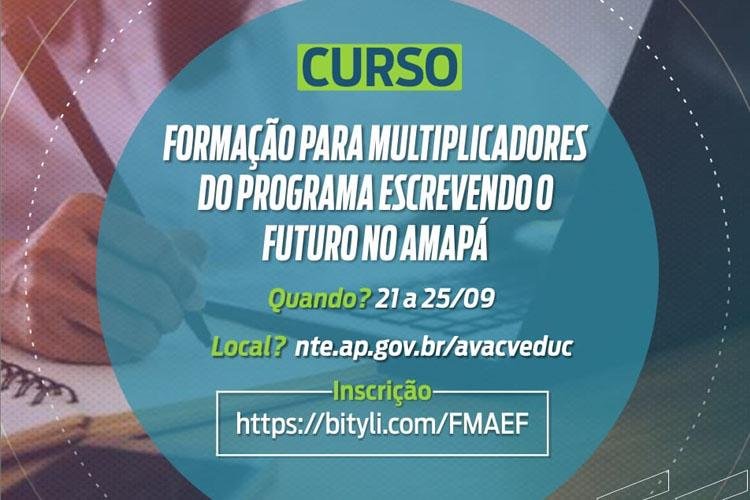 Escrevendo o Futuro: programa abre inscrições para curso de formação de multiplicadores