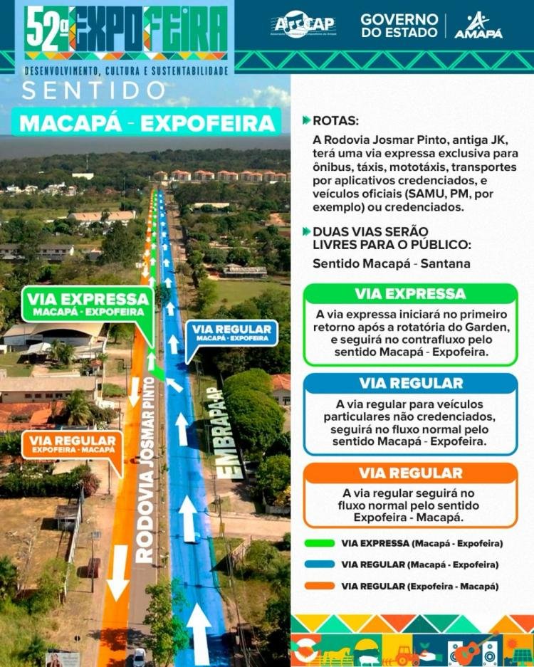 Aplicativo e mapa trazem interatividade e respostas às dúvidas da 52ª Expofeira do Amapá