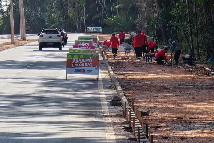 Para garantir fluxo seguro, Governo do Amapá dá continuidade às obras da Rodovia JP e avança na pavimentação asfáltica