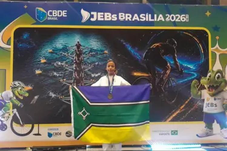 Time Amapá conquista mais três medalhas de bronze nos Jogos Escolares Brasileiros, em Brasília