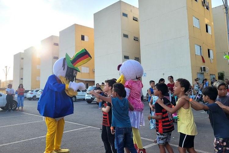 Governo do Amapá proporciona momento de diversão e alegria para crianças do Residencial Miracema, em Macapá