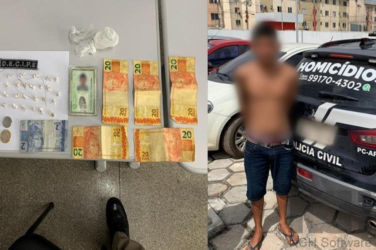 INVESTIGADO POR HOMICÍDIO É PRESO POR TRÁFICO DE DROGAS