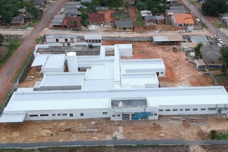 Obras do Hospital Regional de Porto Grande chegam a 65% do cronograma
