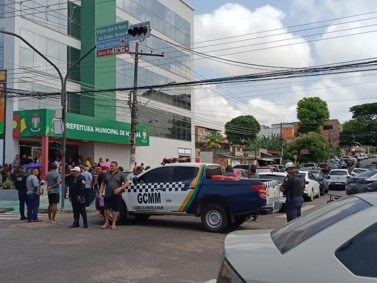 Guardas Municipais de Macapá protestam contra cortes em seus salários e direitos