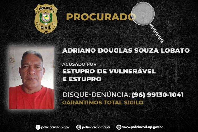POLÍCIA CIVIL PEDE AJUDA PARA LOCALIZAR HOMEM ACUSADO DE ABUSAR DE DUAS NETAS E OUTRAS TRÊS FAMILIARES