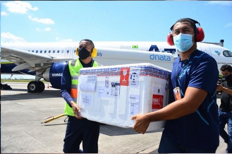 Amapá  recebe novo lote de vacinas com 10.250 doses contra covid-19 