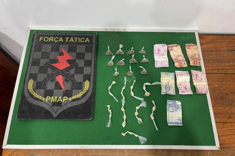Força Tática prende suspeito por tráfico de drogas no bairro Zerão, em Macapá