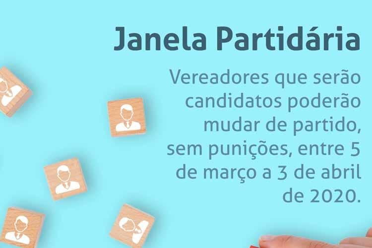 Período de Janela Partidária 2020 começa nesta quinta-feira