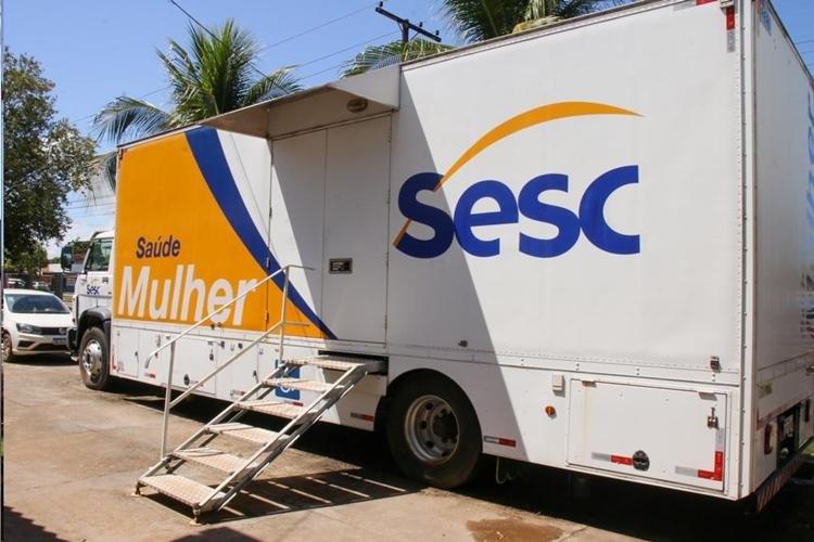 SAÚDE DA MULHER: CARRETA DO SESC OFERTA EXAMES DE MAMOGRAFIA E PCCU NA UBS CONGÓS