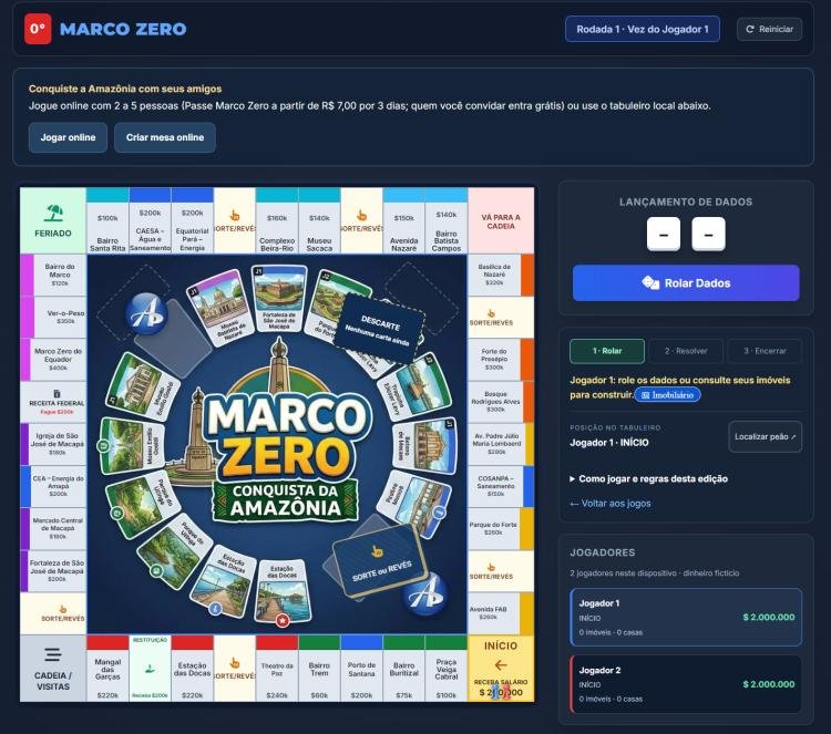 Marco Zero: jogo de tabuleiro mistura referências de Macapá e Belém em disputa pela conquista da Amazônia